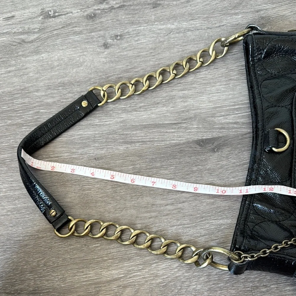 Cynthia Rowley Black Hobo with Gold-Tone Stud Accents